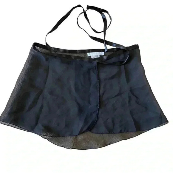 trinawear Other - Trienawear Black Sheer Wrap Ballet Short / Mini  Dance Tutus Skirt Size S